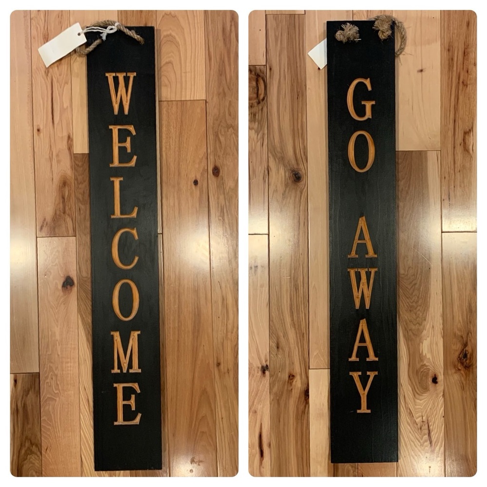 Wooden PORCH sign | double sided
